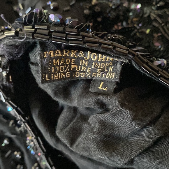 Mark & John Women's Black Sequence Dress - Picture 13 of 16